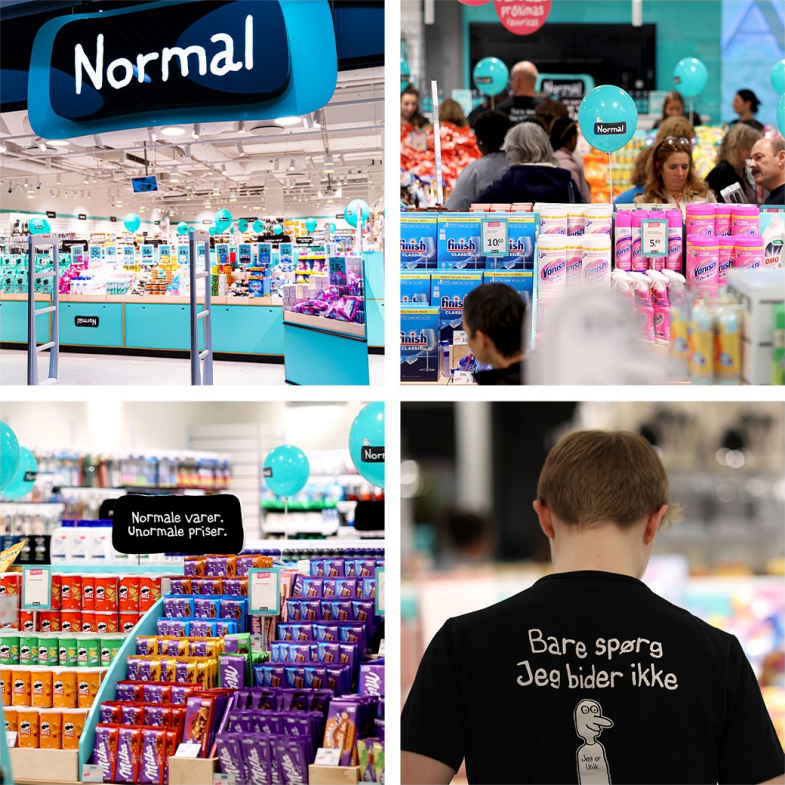 Normal. Normale varer. Unormale priser. Bare spørg. Jeg bider ikke.